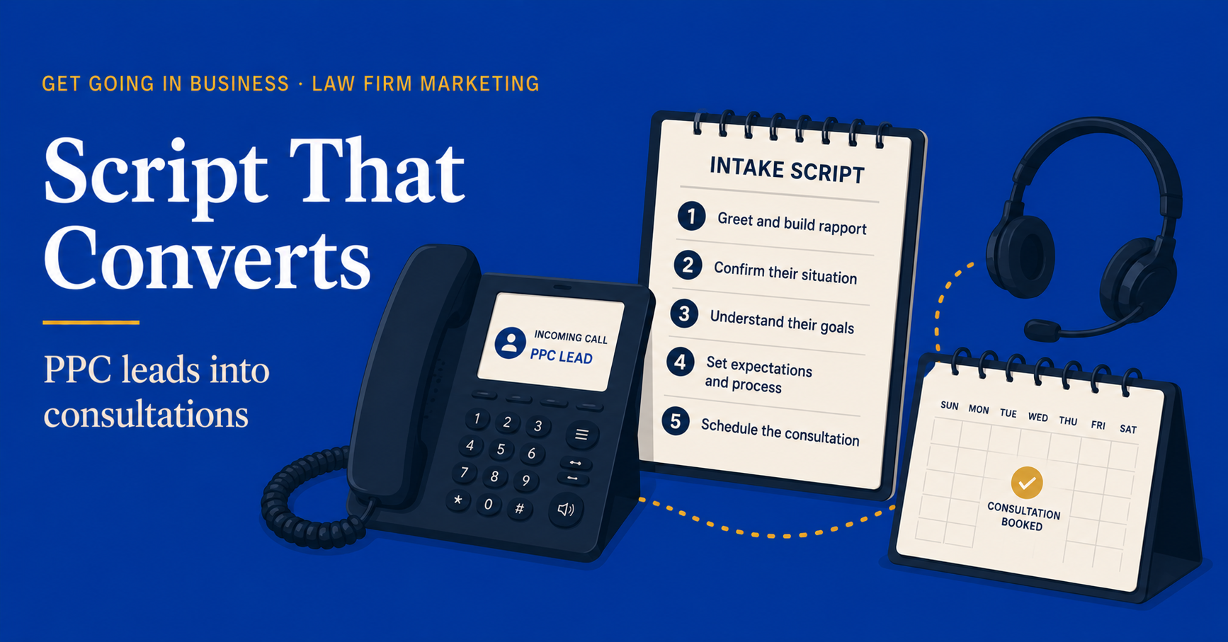 Legal Intake Script for PPC Leads legal intake script for PPC leads, 5-part script that converts paid leads
